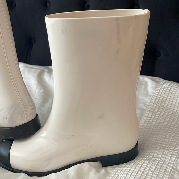 CHANEL Rain boots white 37 - Picture 5 of 15